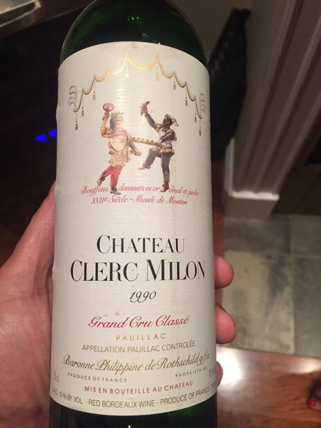 1990 Chateau Clerc-Milon, Pauillac, France