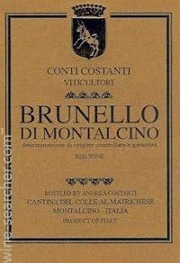 1991 Conti Costanti Brunello di Montalcino DOCG, Tuscany, Italy