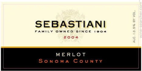 1996 Sebastiani Vineyards & Winery Merlot, Sonoma County, USA