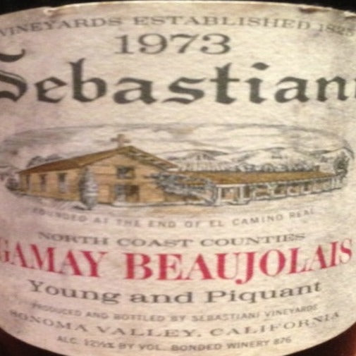 1973 Sebastiani Vineyards & Winery Gamay Beaujolais, California, USA