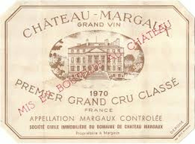 1970 Chateau Margaux, Margaux, France
