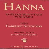 2000 Hanna Bismark Mountain Vineyard Merlot, Sonoma Valley, USA