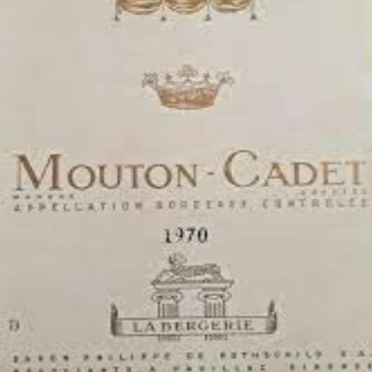 1970 Baron Philippe de Rothschild Mouton Cadet, Bordeaux, France