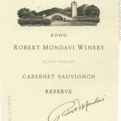 2000 Robert Mondavi Winery Cabernet Sauvignon, Napa Valley, USA